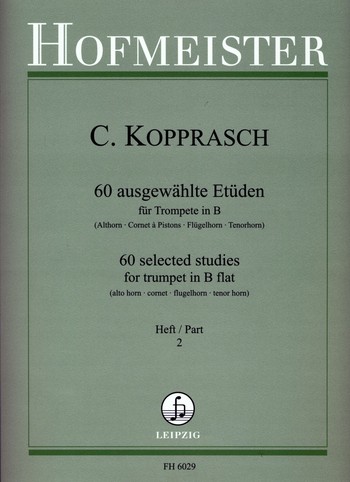 Vorderes Coverbild 60 ausgewählte Etüden Band 2