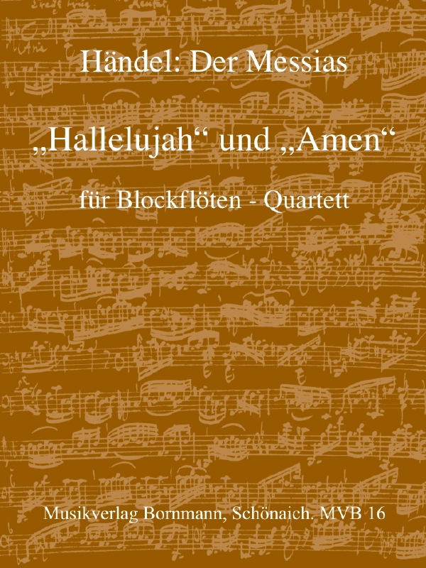Vorderes Coverbild Amen  und  Hallelujah aus dem Messias