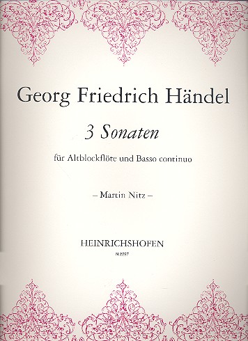 Vorderes Coverbild 3 Sonaten