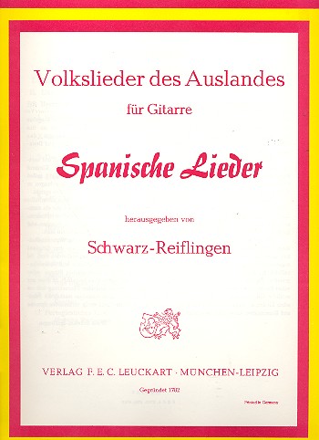 Vorderes Coverbild Spanische Lieder