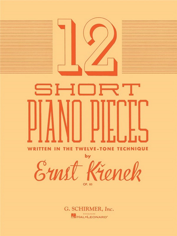 Vorderes Coverbild 12 short Piano Pieces op.83