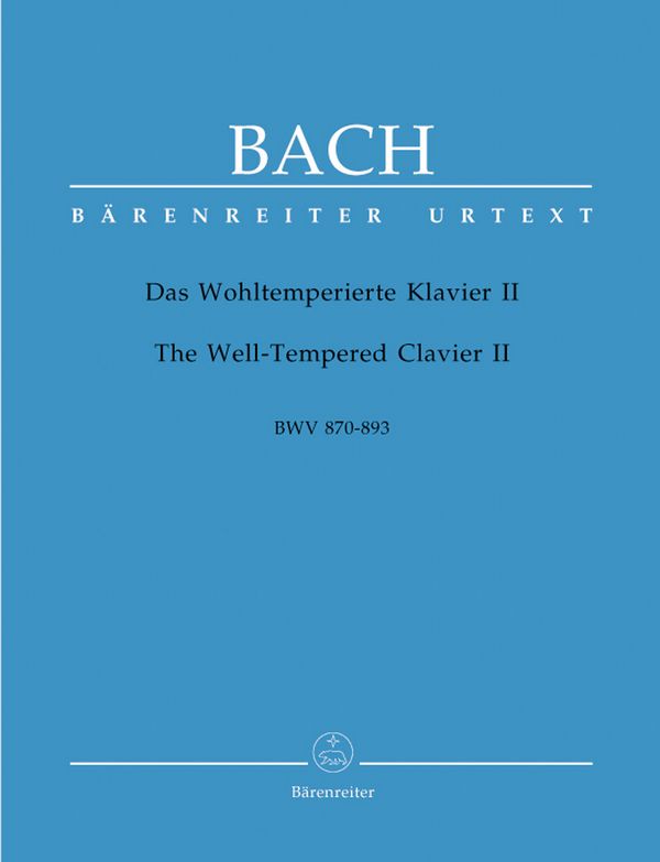 Vorderes Coverbild Das wohltemperierte Klavier Band 2 (BWV870-893)