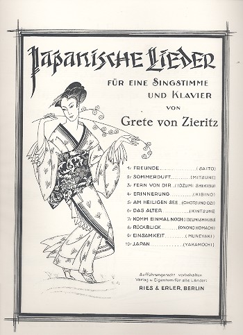 Vorderes Coverbild Japanische Lieder