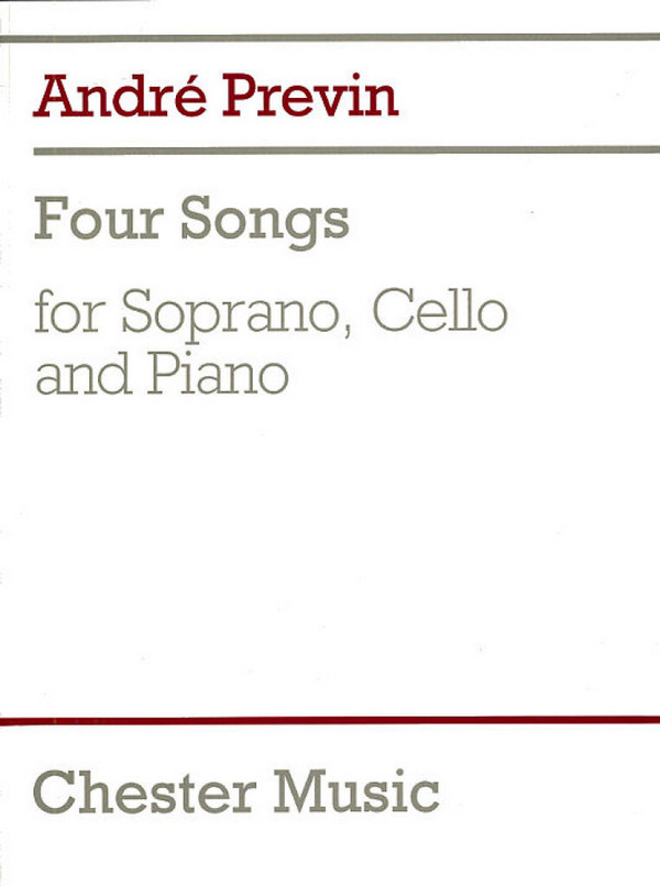 Vorderes Coverbild 4 Songs for soprano, cello and