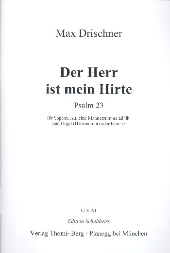 Vorderes Coverbild Der Herr ist mein Hirte