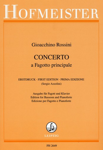 Vorderes Coverbild Concerto a fagotto principale