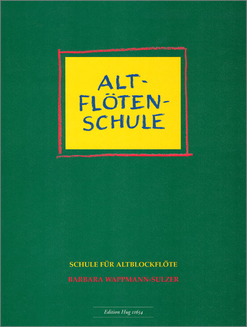 Vorderes Coverbild Altflötenschule Bockflötenschule