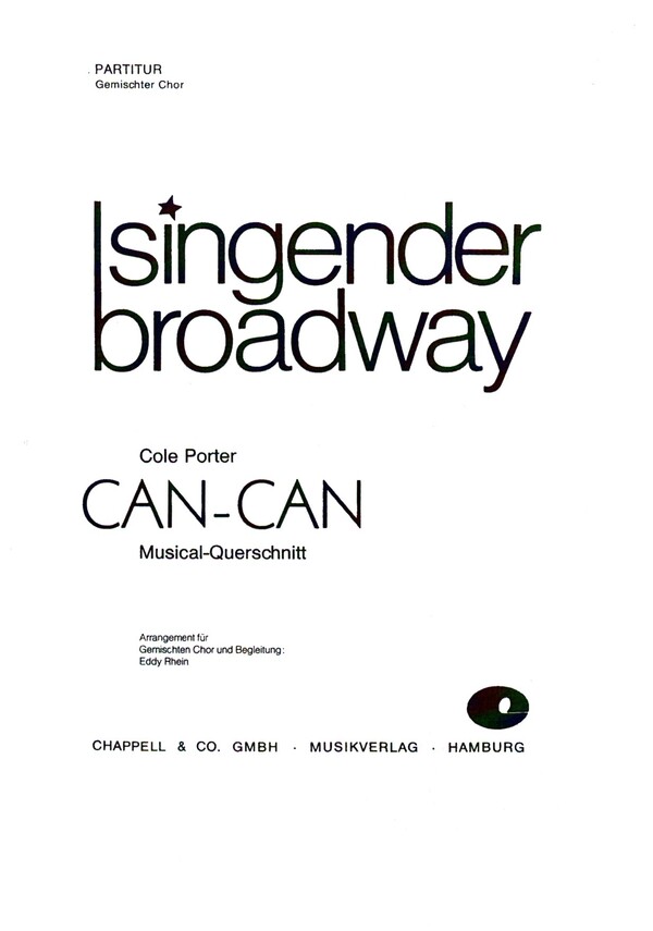 Vorderes Coverbild CAN-CAN Musicalquerschnitt