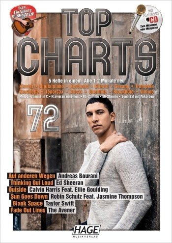 Vorderes Coverbild Top Charts Band 72 (+CD):