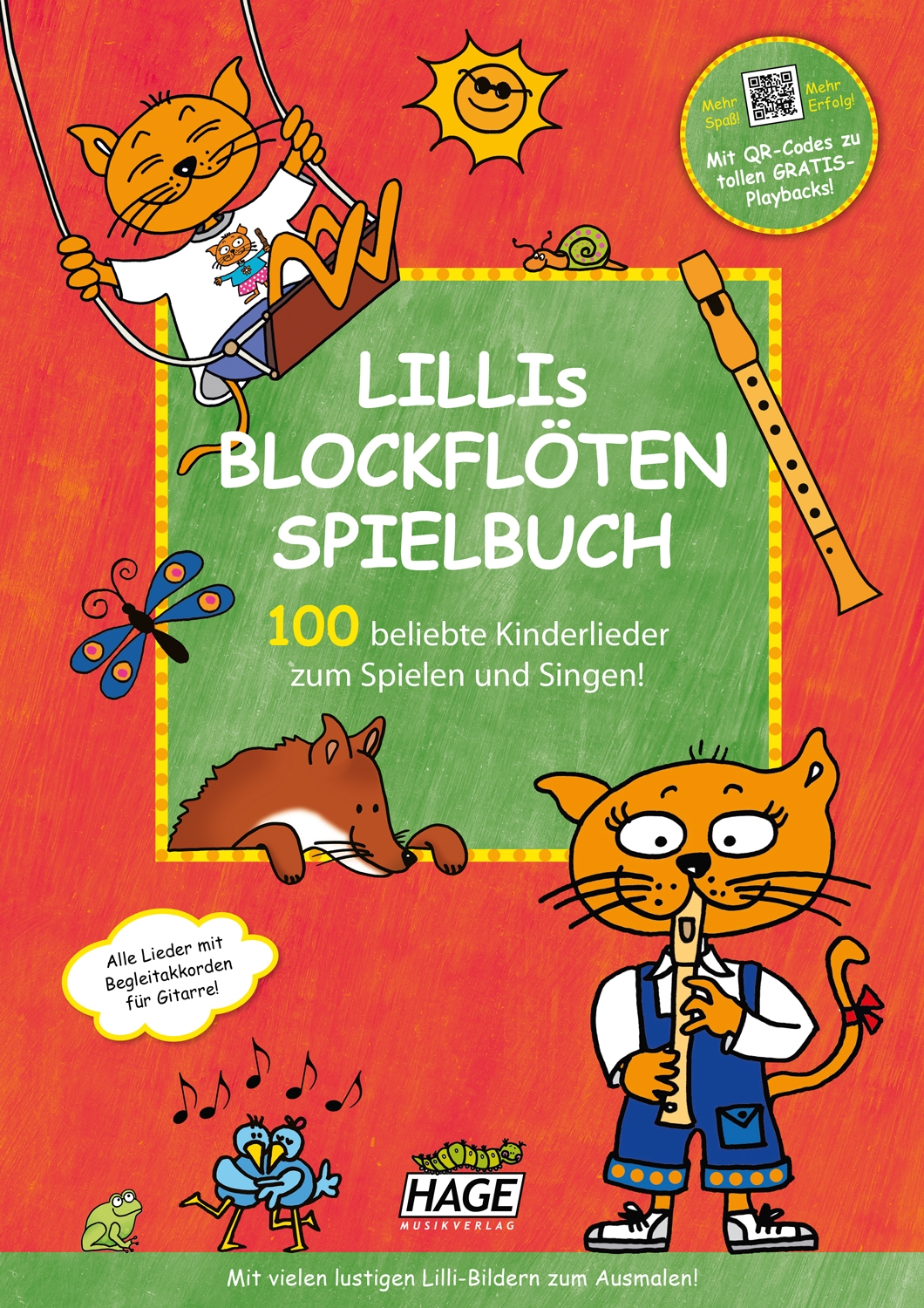 Vorderes Coverbild Lillis Blockflöten-Spielbuch (+QR-Codes)