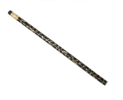 Vorderes Coverbild Bleistift Noten schwarz/golden