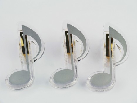 Vorderes Coverbild Klammer Achtelnote silber 7cm