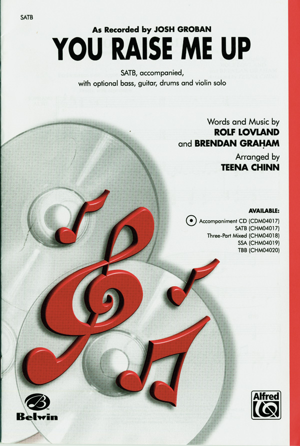 Vorderes Coverbild You raise me up for mixed chorus