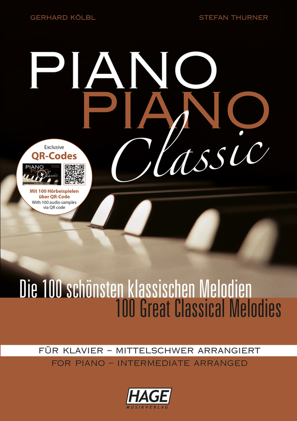 Vorderes Coverbild Piano Piano Classic - mittelschwer (+QR-Codes)
