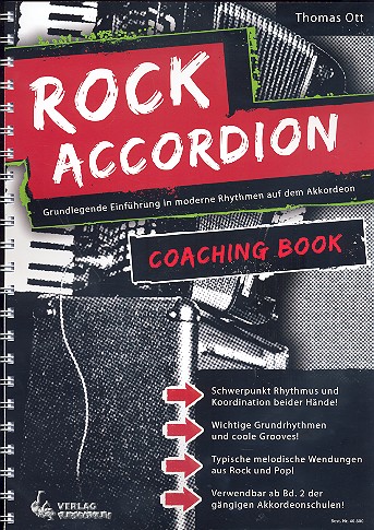 Vorderes Coverbild Rock Accordion Coaching Book