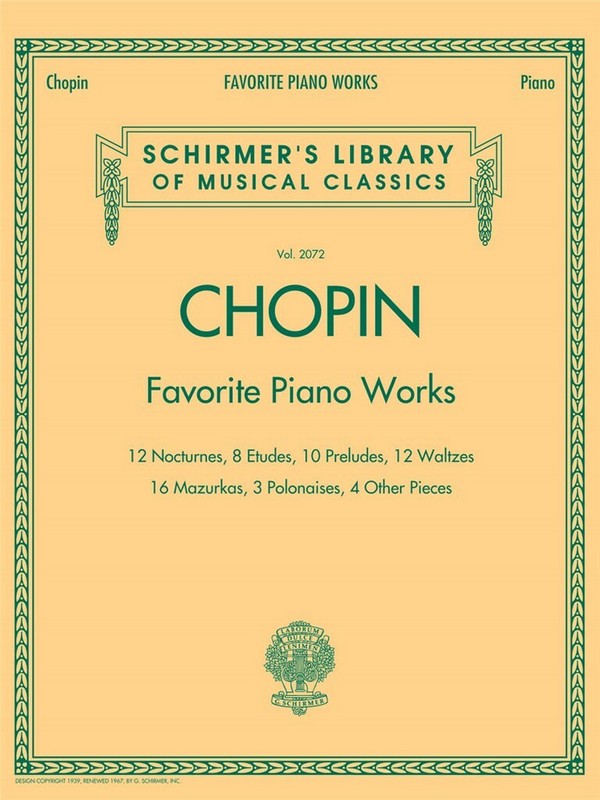 Vorderes Coverbild Favorite Piano Works