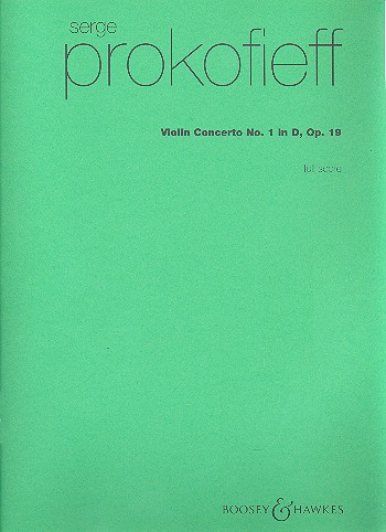 Vorderes Coverbild Violin Concerto 1 In D op. 19