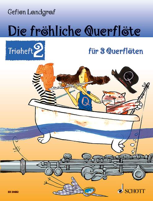 Vorderes Coverbild Die fröhliche Querflöte Band 2 - Trioheft