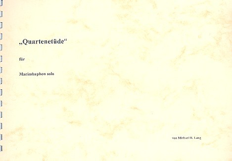 Vorderes Coverbild Quartenetüde für Marimbaphon