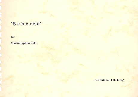 Vorderes Coverbild Scherzo für Marimbaphon