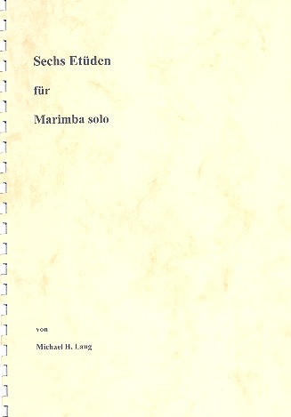 Vorderes Coverbild 6 Etüden für Marimbaphon