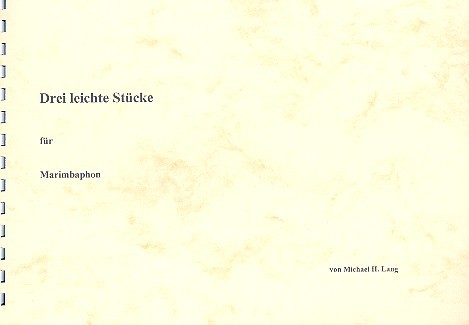 Vorderes Coverbild 3 leichte Stücke für Marimbaphon