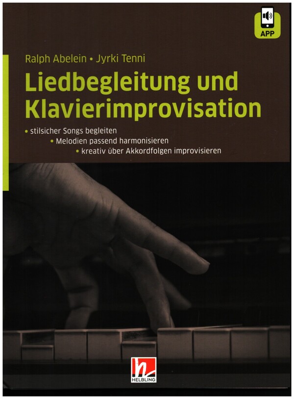 Vorderes Coverbild Liedbegleitung und Klavierimprovisation (+App)