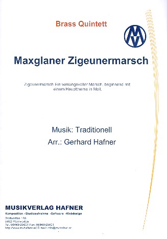 Vorderes Coverbild Maxglaner Zigeunermarsch