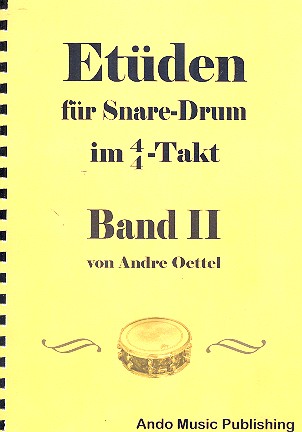 Vorderes Coverbild Etüden im 4/4-Takt Band 2 für Snare Drum