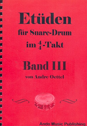 Vorderes Coverbild Etüden im 4/4-Takt Band 3 für Snare Drum