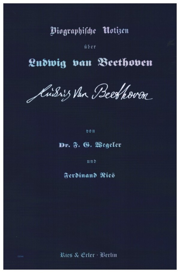 Vorderes Coverbild Biographische Notizen über Ludwig van Beethoven