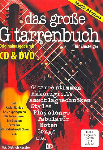 Vorderes Coverbild Das große Gitarrenbuch für Einsteiger (+DVD +CD):
