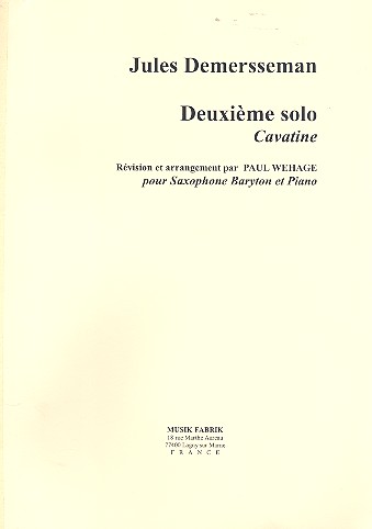 Deuxieme Solo - Cavatine