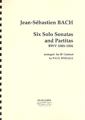 Vorderes Coverbild 6 Sonaten und Partiten BWV1001-BWV1006