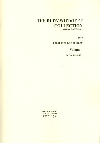 The Rudy Wiedoeft Collection vol.4 - Valses vol.1