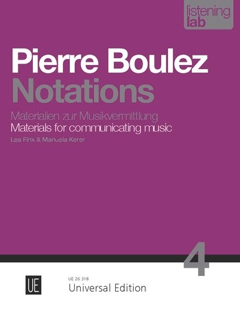 Vorderes Coverbild Pierre Boulez - Notations