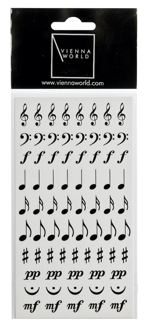 Vorderes Coverbild Sticker Notenzeichen (2 Blatt)