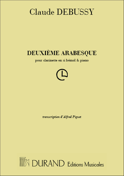 Vorderes Coverbild C. Debussy Arabesque N 2 Clar-Piano