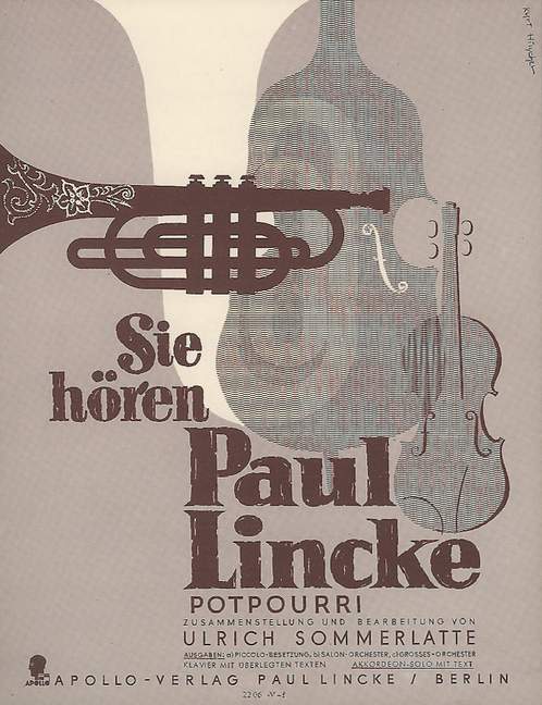 Vorderes Coverbild Sie hören Paul Lincke