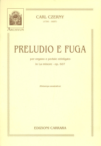 Vorderes Coverbild Preludio e Fuga in la minore op.607
