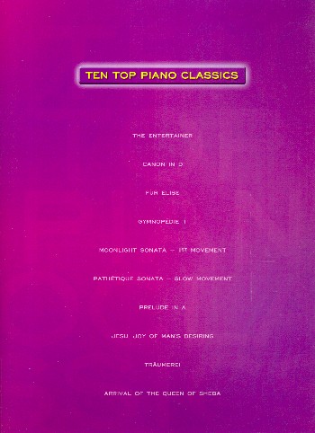 Vorderes Coverbild Ten Top Piano Classics