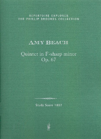Vorderes Coverbild Quintet in F sharp minor, op. 67