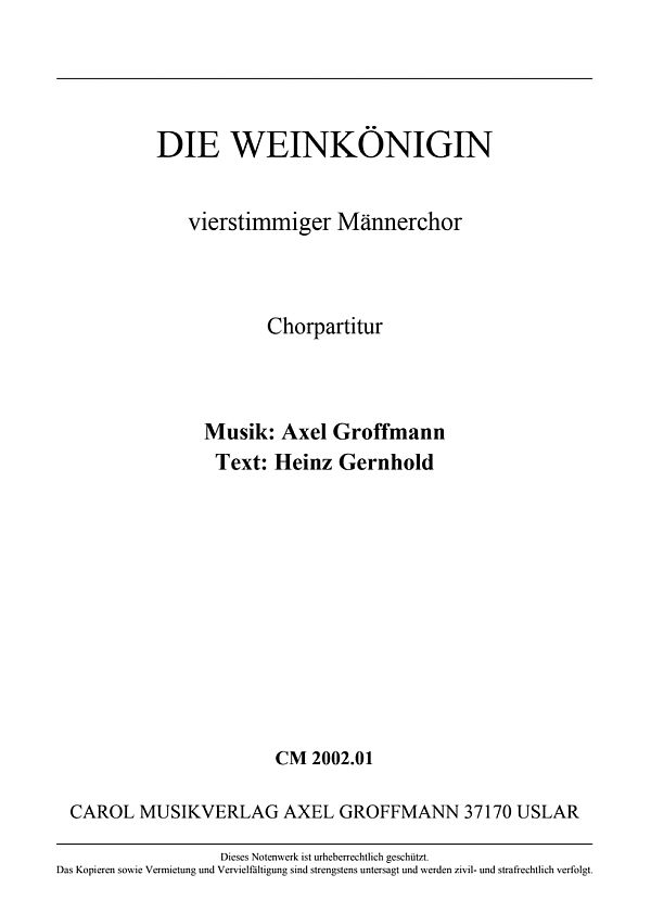 Vorderes Coverbild Die Weinkönigin