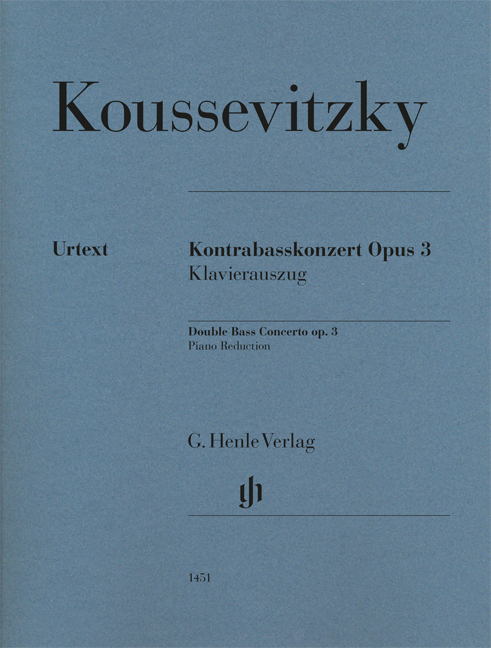 Vorderes Coverbild Kontrabasskonzert op. 3