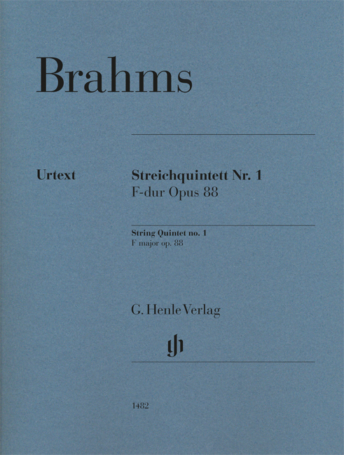 Vorderes Coverbild Streichquintett in F-Dur Nr.1op.88
