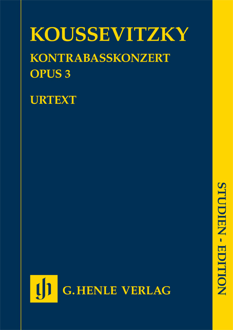 Vorderes Coverbild Kontrabasskonzert op. 3