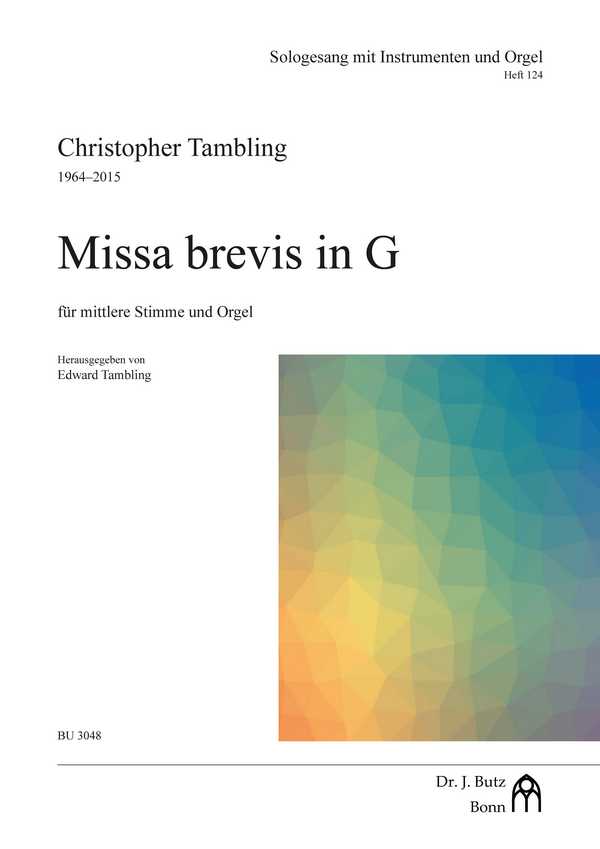 Vorderes Coverbild Missa brevis in G
