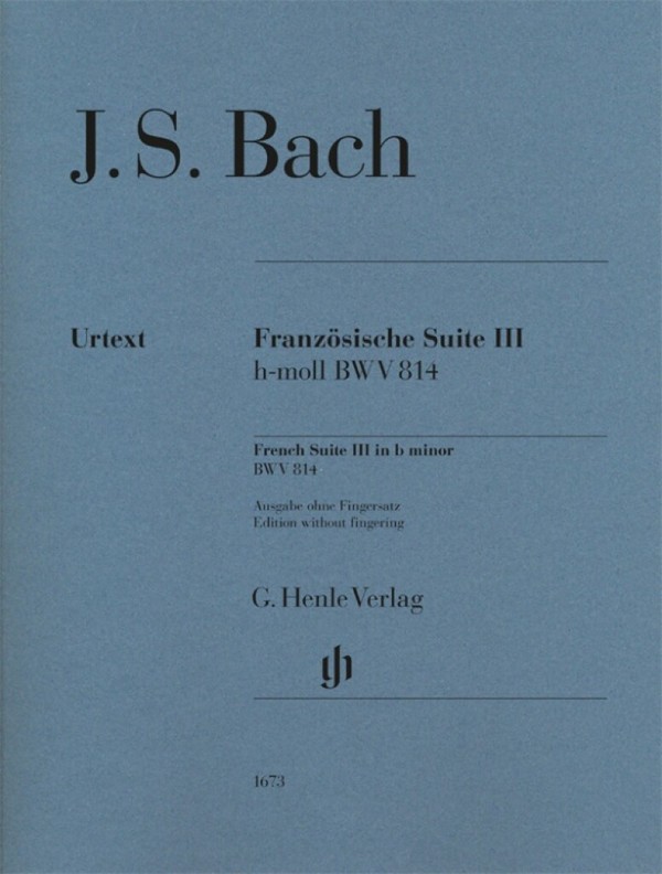 Vorderes Coverbild Französische Suite Nr.3 h-moll BWV814