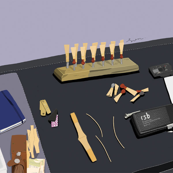 Vorderes Coverbild Practice Room Postcard Fagott