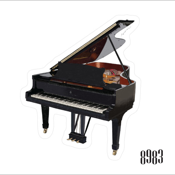 Vorderes Coverbild Instrument Sticker Klavier